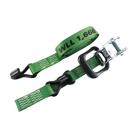 Keeper Keeper 1.5 in. W X 12 ft. L Forest Green Ratchet Tie Down Strap 1666 lb 1 pk A47212